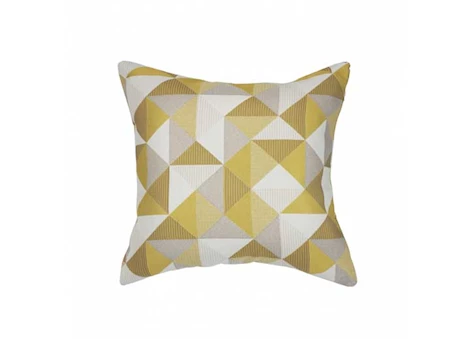 Astella Pacifica 18” x 18” Accent Throw Pillow in Ruskin - Yellow