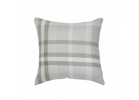 Astella Pacifica 18” x 18” Accent Throw Pillow in Tartan - Hemp
