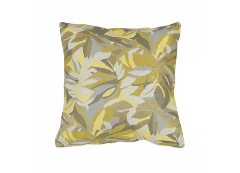 Astella Pacifica 24” x 24” Lounge Throw Pillow in Dewey - Yellow