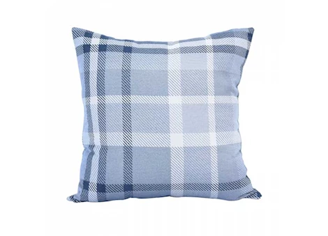 Astella Pacifica 24” x 24” Lounge Throw Pillow in Tartan - Midnight