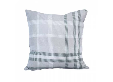 Astella Pacifica 24” x 24” Lounge Throw Pillow in Tartan - Jade