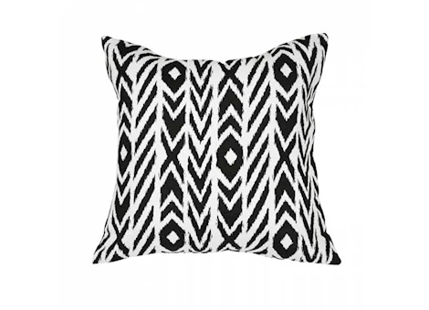 Astella Pacifica 24” x 24” Lounge Throw Pillow in Fire Island - Charcoal