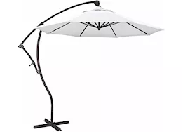 California Umbrella Bayside Series 9 ft. Cantilever Patio Umbrella - White Olefin / Bronze