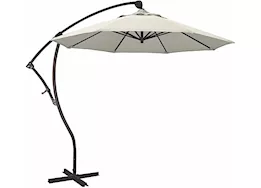 California Umbrella Bayside Series 9 ft. Cantilever Patio Umbrella - Antique Beige Olefin / Bronze