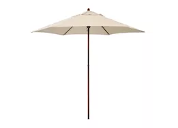 Astella Mow Series 9 ft. Economy Market Umbrella – Antique Beige / Wood Grain | MOW906202-P22