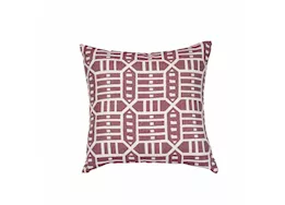 Astella Pacifica 18” x 18” Accent Throw Pillow in Roland - Red