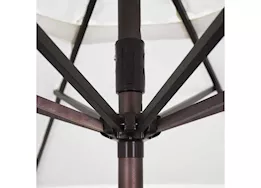 California Umbrella Casa Series 9 ft. Patio Umbrella - Black Olefin / Bronze