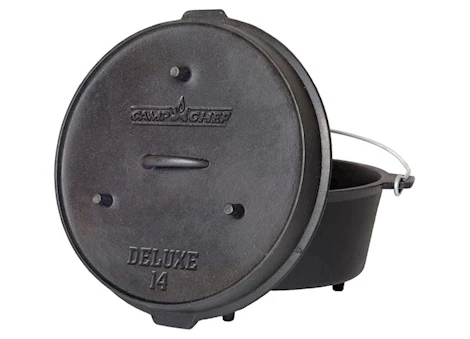 CAMP CHEF 14” CAST IRON DELUXE DUTCH OVEN