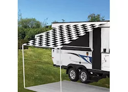 Carefree of Colorado 2pc awning replacement vinyl fabric, 17ft 2in, checkered flag