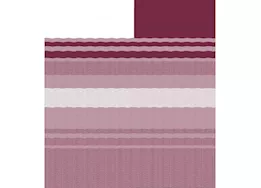 Carefree of Colorado Rv awning vinyl fabric 15ft 2in, bordeaux dune stripe; vinyl; with white weatherguard; 1 piece