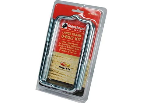 C.E. Smith Company PKG U-BOLT 3/8IN X 3-1/2IN X 6, 2 STRAIGHT AND 2 FORMED, SQUARE
