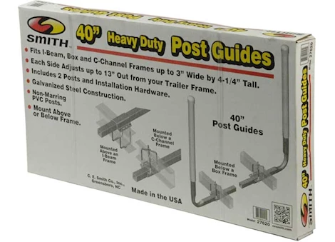 C.E. Smith Company POST GUIDE-ON, 40IN, W/U-BOLT MTG BRACKETS, BOXED
