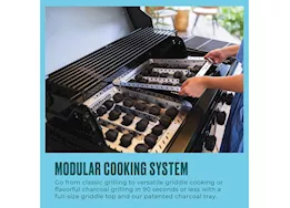 Char-Broil Pro Series 4-Burner Gas Grill and Griddle w/ Side Burner|463281024