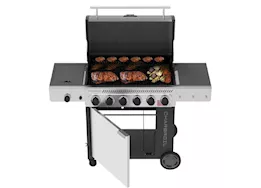 Charbroil Performance series flavormax 6 burner gas grill cabinet w/sear burner and side burner gray stainless