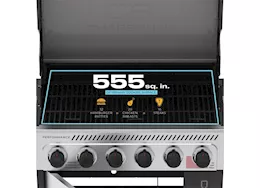 Char-Broil Performance Series FlavorMax 6 Burner Gas Grill w/ Sear Burner and Side Burner|463286125