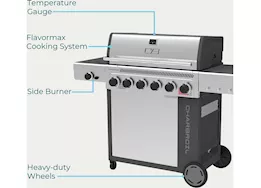 Char-Broil Performance Series FlavorMax 6 Burner Gas Grill w/ Sear Burner and Side Burner|463286125