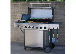 Char-Broil Performance Series FlavorMax 6 Burner Gas Grill w/ Sear Burner and Side Burner|463286125
