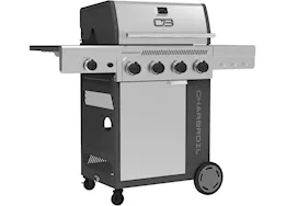 Char-Broil Performance Series FlavorMax 4 Burner Gas Grill Cabinet w/ Side Burner | 463348725