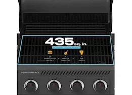Charbroil Performance series flavormax 4 burner cart gas grill gray stainless