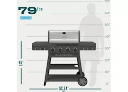 Charbroil Performance series flavormax 4 burner cart gas grill gray stainless