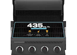 Char-Broil Performance Series FlavorMax 4-Burner Gas Grill Cart|463349025