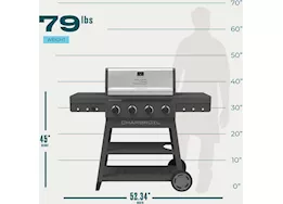 Char-Broil Performance Series FlavorMax 4-Burner Gas Grill Cart|463349025