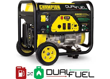 Champion power equipment 5500-watt portable generator/dual fuel technology/389cc engine Main Image