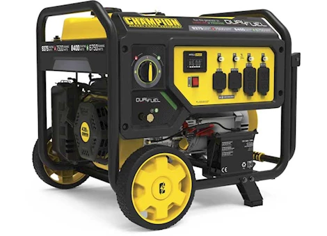 Champion power equipment 7500-watt generator w/electric start features dual fuel