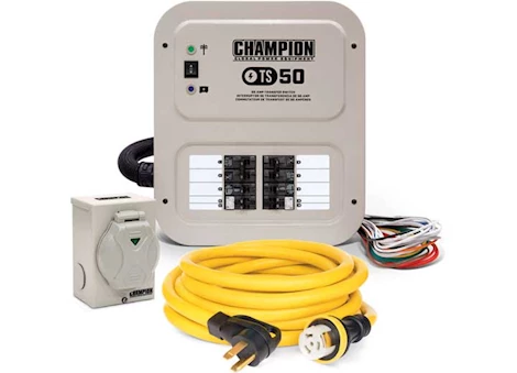 Champion Power Equipment 50-AMP MANUAL TRANSFER SWITCH PREWIRED WITH 10 CIRCUITS