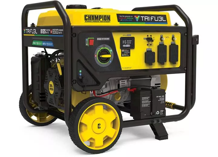 Champion Power Equipment 6500-watt natural gas with co shield and carbon monoxide auto shutoff system. tr