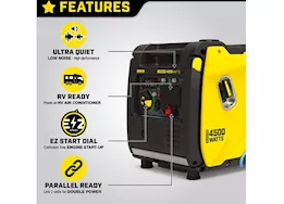 Champion Power Equipment 4500-watt wireless remote start portable inverter generator with quiet technolog