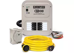 Champion Power Equipment 30-amp manual transfer prewired with 8 circuits