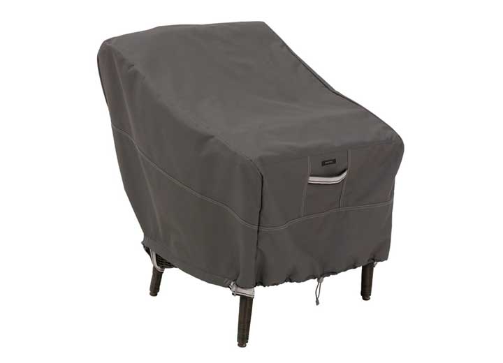 CLASSIC ACCESSORIES RAVENNA WATER-RESISTANT 25.5" PATIO CHAIR COVER - DARK TAUPE