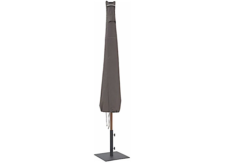 Classic Accessories Ravenna Water-Resistant 11-foot Patio Umbrella Cover - Dark Taupe