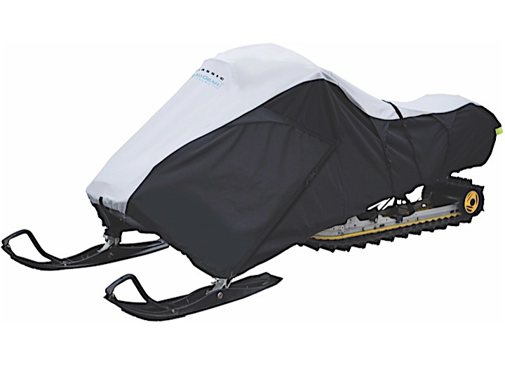 DELUXE SNOWMOBILE TRVL COVER BLK-GRY-LG -2PK