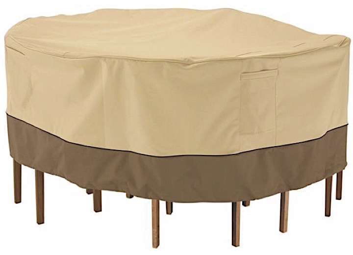 Classic Accessories Veranda Water-Resistant 60" Round Tall Patio Table & Chair Set Cover Main Image