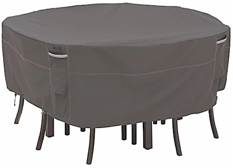 CLASSIC ACCESSORIES RAVENNA WATER-RESISTANT 94" PATIO TABLE & CHAIRS COVER - DARK TAUPE