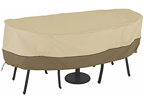 Classic Accessories Veranda Water-Resistant 40" Round Bistro Patio Table & Chair Set Cover