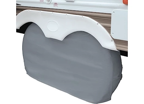 Classic Accessories DUAL AXLE WHEEL COVER GREY - LG -