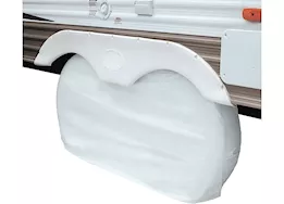 Classic Accessories Dual axle wheel cover white - lg - 1cs