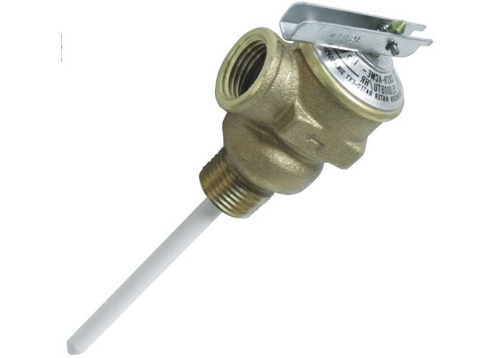 Camco t & p valve 1/2in w/ 4in probe coated, 150psi, bulk Main Image