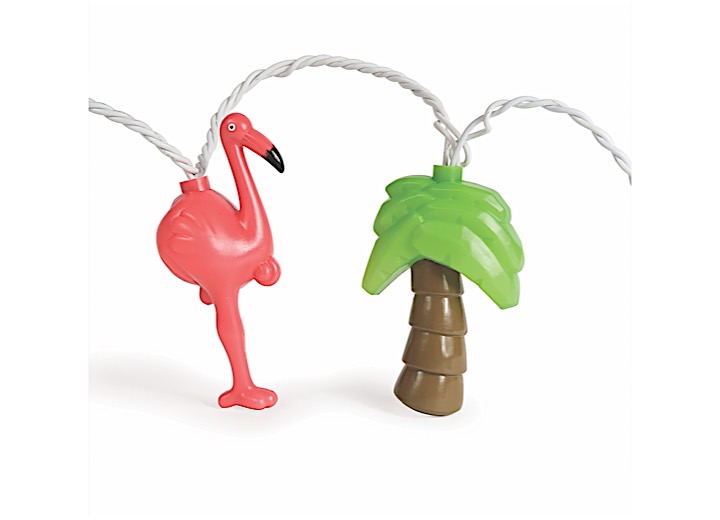 CAMCO PARTY LIGHTS - FLAMINGOS & PALM TREES