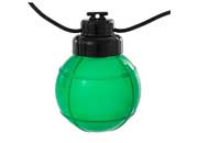 Camco Outdoor Globe Lights - 10 Multicolor Globes, Black Cord
