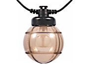 Camco Outdoor Globe Lights - 10 Bronze Globes, Black Cord