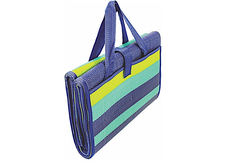 CAMCO HANDY MAT - 60" X 78" BLUE/TURQUOISE/GREEN STRIPES