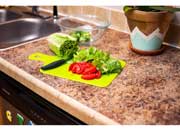 Camco Foldable Cutting Board - Green Plastic