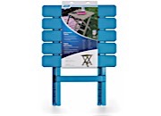 Camco Adirondack Folding Table - Aqua, 18"W x 15"D x 19.5"H
