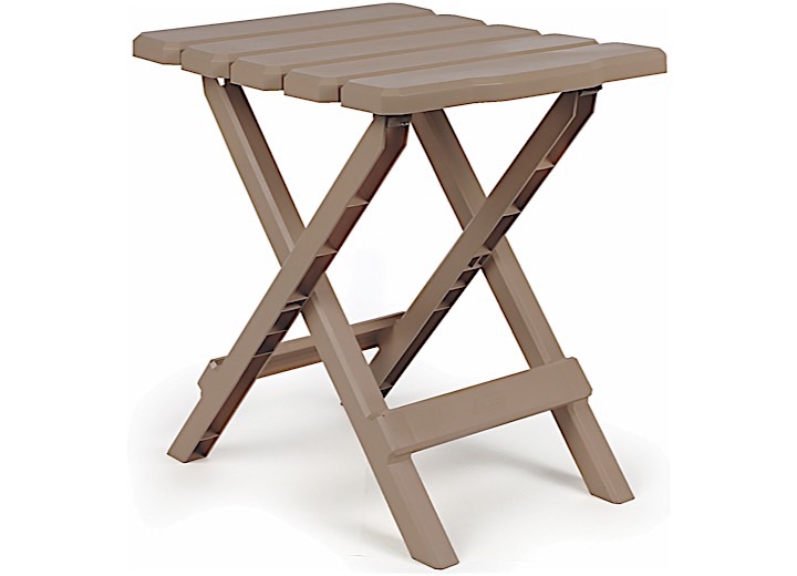 CAMCO ADIRONDACK FOLDING SIDE TABLE - TAUPE, 14"W X 12"D X 15"H