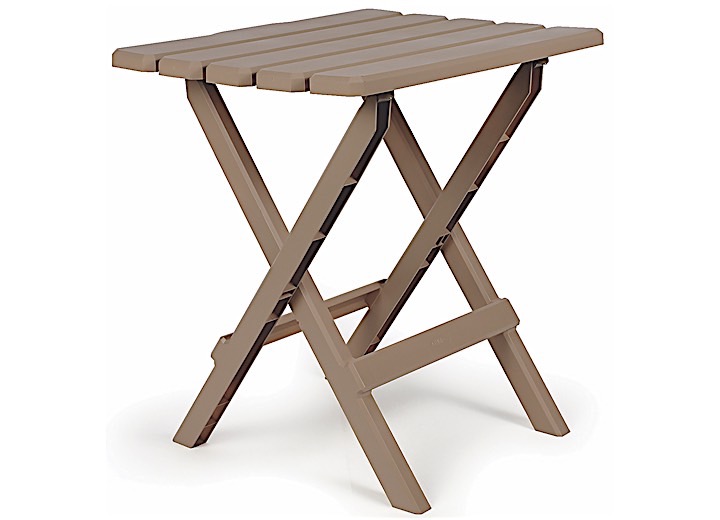 CAMCO ADIRONDACK FOLDING TABLE - TAUPE, 18"W X 15"D X 19.5"H
