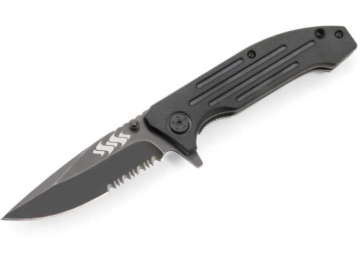 Camco Knife, folding, 7.75in open, 4.5in closed, spring assist, serr Main Image